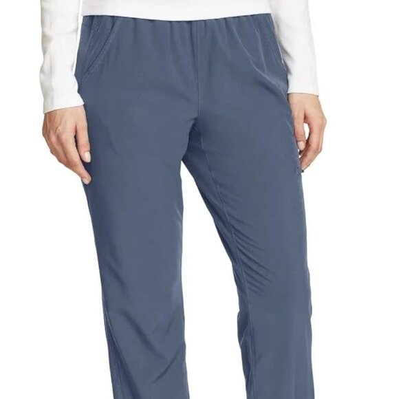 Eddie Bauer women's Fleece Lined Pant Blue UPF 50+ Size 10 - Picture 1 of 10